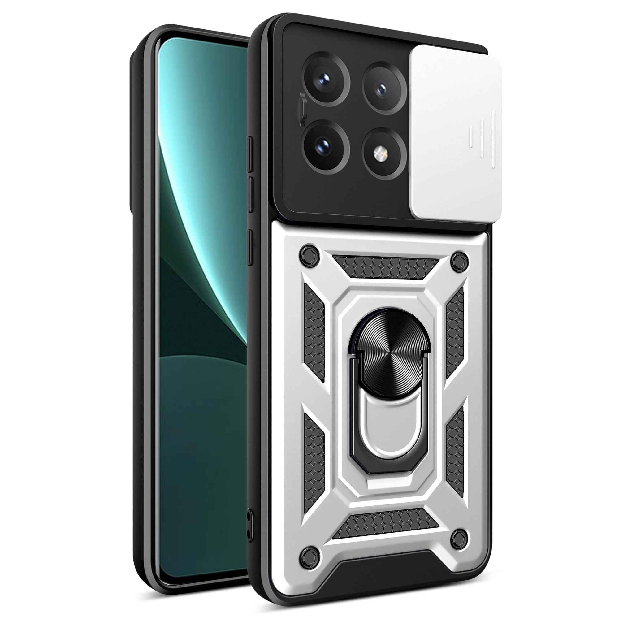 For Xiaomi Poco X6 Pro 5G / Redmi K70E 5G Case PC+TPU Anti-drop Phone Cover with Slide Lens Window For Xiaomi Poco X6 Pro 5G / Redmi K70E 5G Case PC+TPU Anti-drop Phone Cover with Slide Lens Window